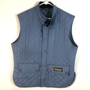 Belstaff Icon Gilet, Quilted Vest in Blue, size 46